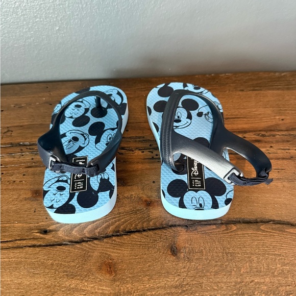 GAP Disney Mickey Blue Character Flip Flops - Picture 3 of 6
